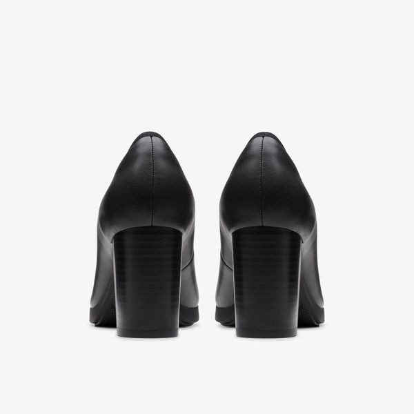 Women's Bayla Carly Black Leather Pumps - Image 5