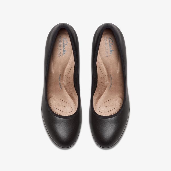 Women's Bayla Carly Black Leather Pumps - Image 6