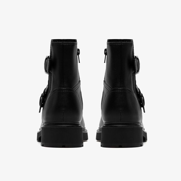 Womens Lauryl Bay Black Leather Ankle Boots - Image 5