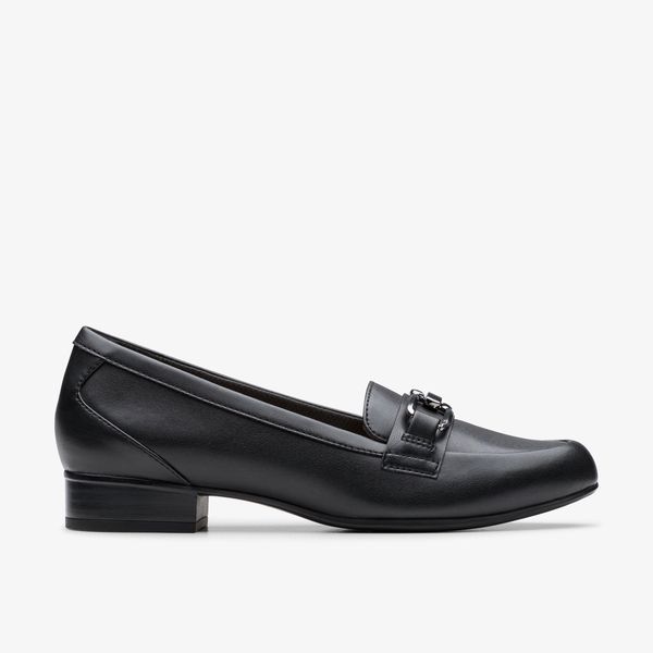 Womens Juliet Echo Black Leather Loafers