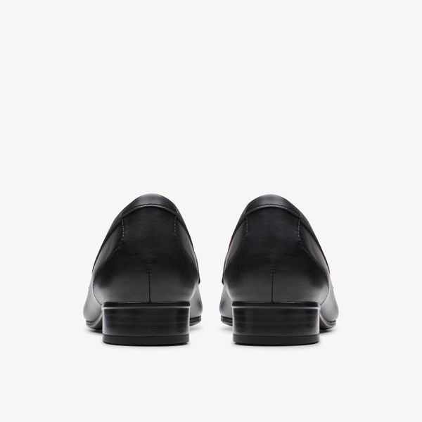 Womens Juliet Echo Black Leather Loafers - Image 6