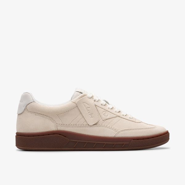 Mens Craft Rally Ace Off White Suede Sneakers
