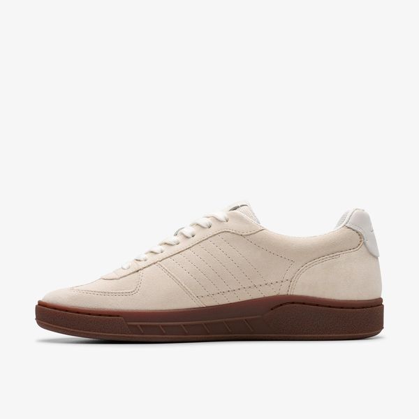 Mens Craft Rally Ace Off White Suede Sneakers - Image 2