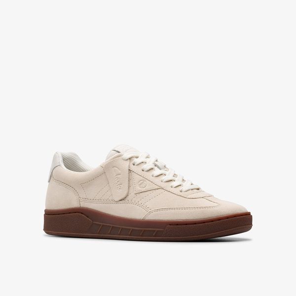 Mens Craft Rally Ace Off White Suede Sneakers - Image 4