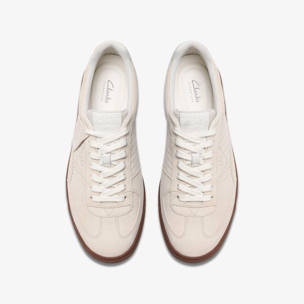 Mens Craft Rally Ace Off White Suede Sneakers - Image 6