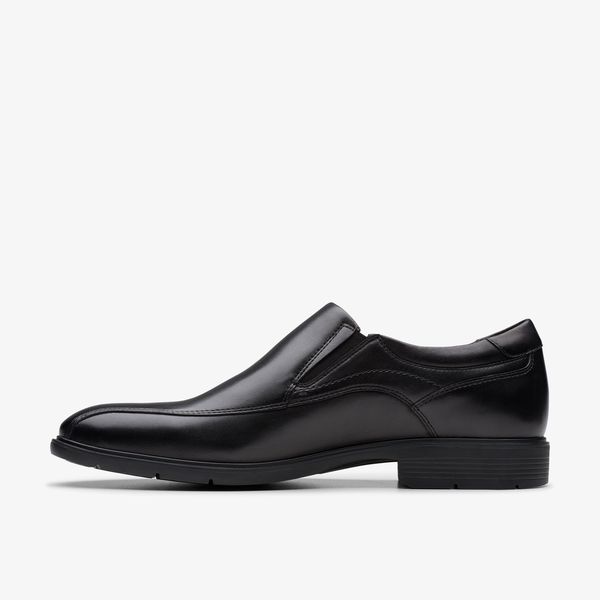 Mens Eldredge Step Black Leather Loafer - Image 2