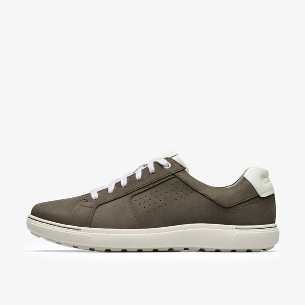 Mens Mapstone Tie Olive Nubuck Sneakers - Image 2