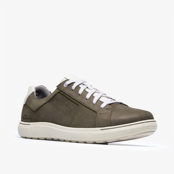 Mens Mapstone Tie Olive Nubuck Sneakers - Image 4