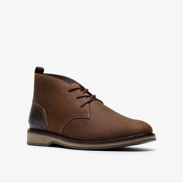 Mens Monahan Chukka Beeswax Leather Boots - Image 4