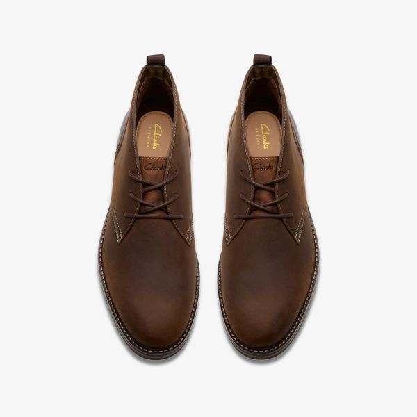 Mens Monahan Chukka Beeswax Leather Boots - Image 6