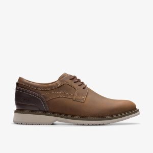 Mens Monahan Plain Beeswax Leather Oxford