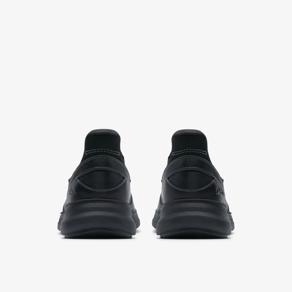 Mens Mullan Step Black Leather Shoes - Image 5