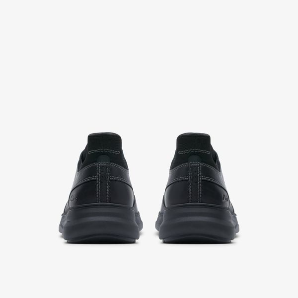 Mens Mullan Easy Black Leather Shoes - Image 5