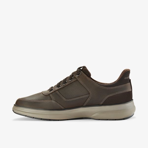 Mens Mullan Easy Dark Brown Leather Shoes - Image 3