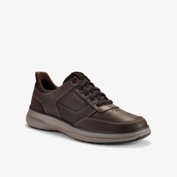 Mens Mullan Easy Dark Brown Leather Shoes - Image 4