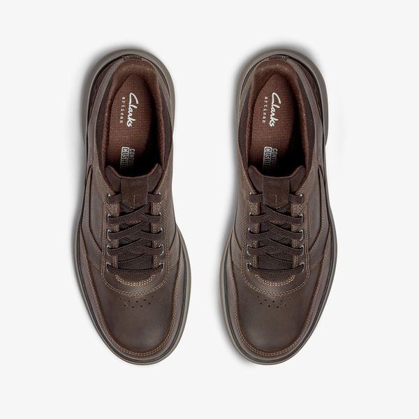 Mens Mullan Easy Dark Brown Leather Shoes - Image 6