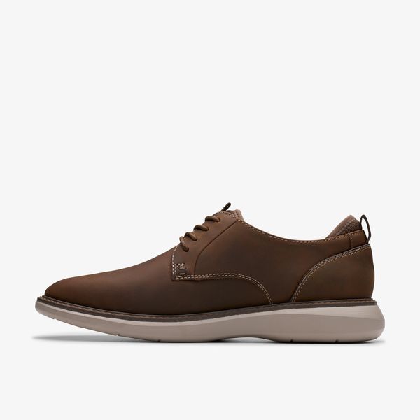 Mens Brantin Plain Beeswax Leather Oxford - Image 2