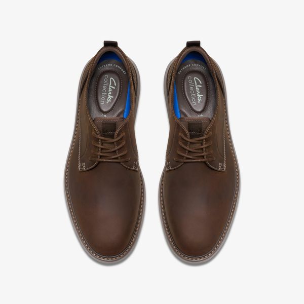 Mens Brantin Plain Beeswax Leather Oxford - Image 6