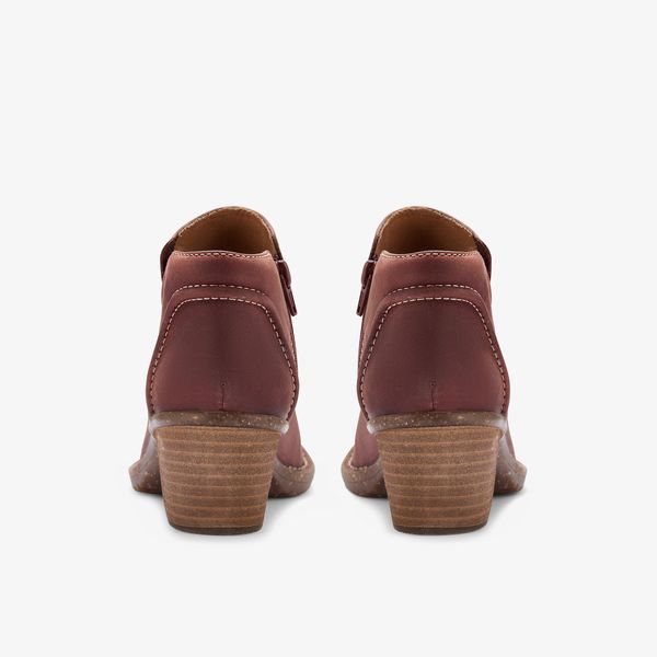 Womens Kastela Lo Chestnut Leather Ankle Boots - Image 5