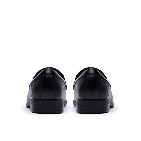 Mens Steadwell Bit Black Leather Loafers - Image 5