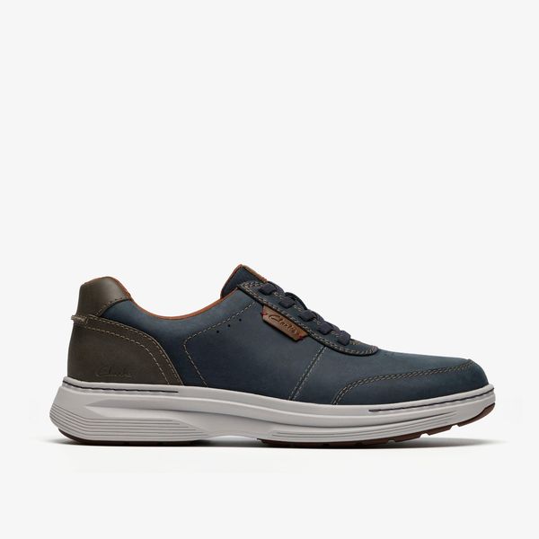 Mens Craftwell Lace Navy Leather Shoes
