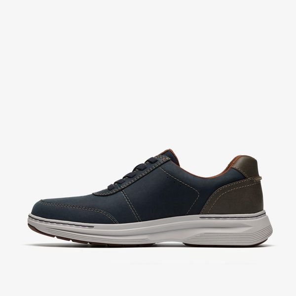 Mens Craftwell Lace Navy Leather Shoes - Image 2
