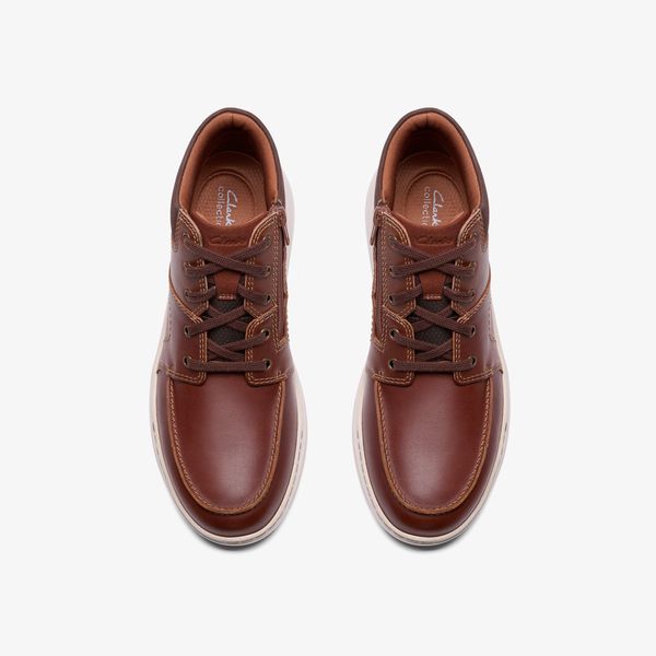 Mens Craftwell Mid Dark Tan Leather Boots - Image 6