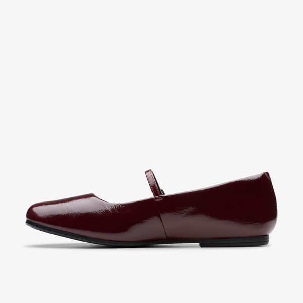 Womens Livia Sky Burgundy Patent Bar Shoes - Image 2