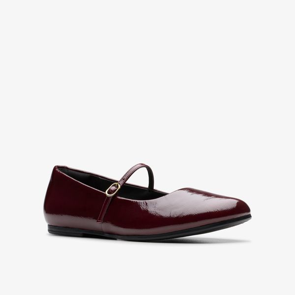Womens Livia Sky Burgundy Patent Bar Shoes - Image 4