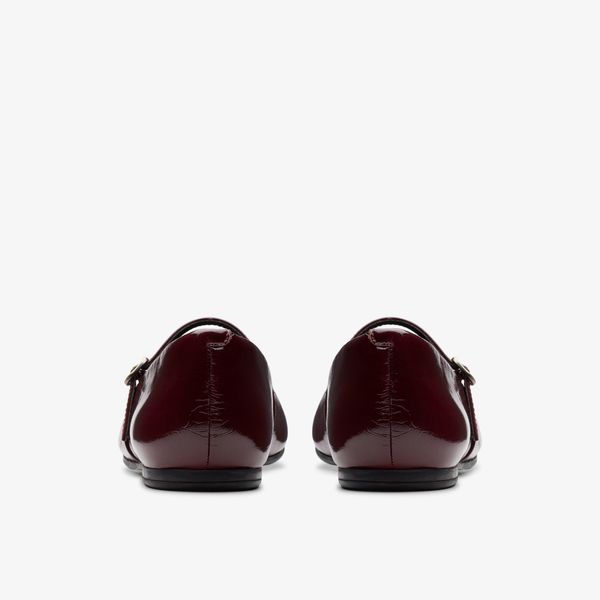 Womens Livia Sky Burgundy Patent Bar Shoes - Image 5