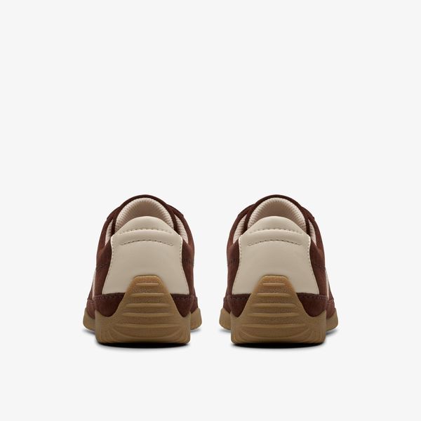 Womens Meridor Lo Brown Suede Sneakers - Image 5