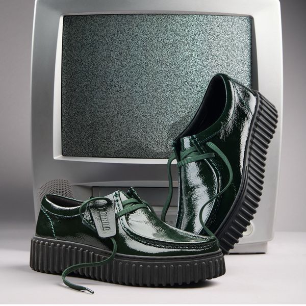 Womens Torhill Bee Green Patent Shoes - Image 7