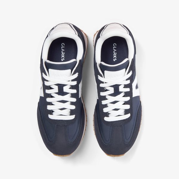 Womens Calo Run2 Navy Combination Sneakers - Image 6