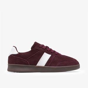 Womens Seco Speed2 Burgundy Suede Sneakers