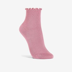 Womens Rosewelt Crew Mauve  Socks